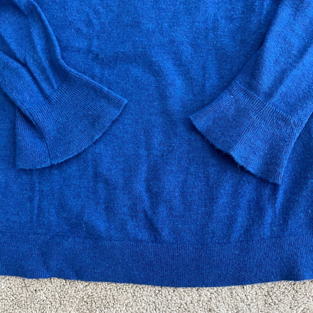 Talbots Vibrant Blue Crewneck Sweater - Picture 4 of 5